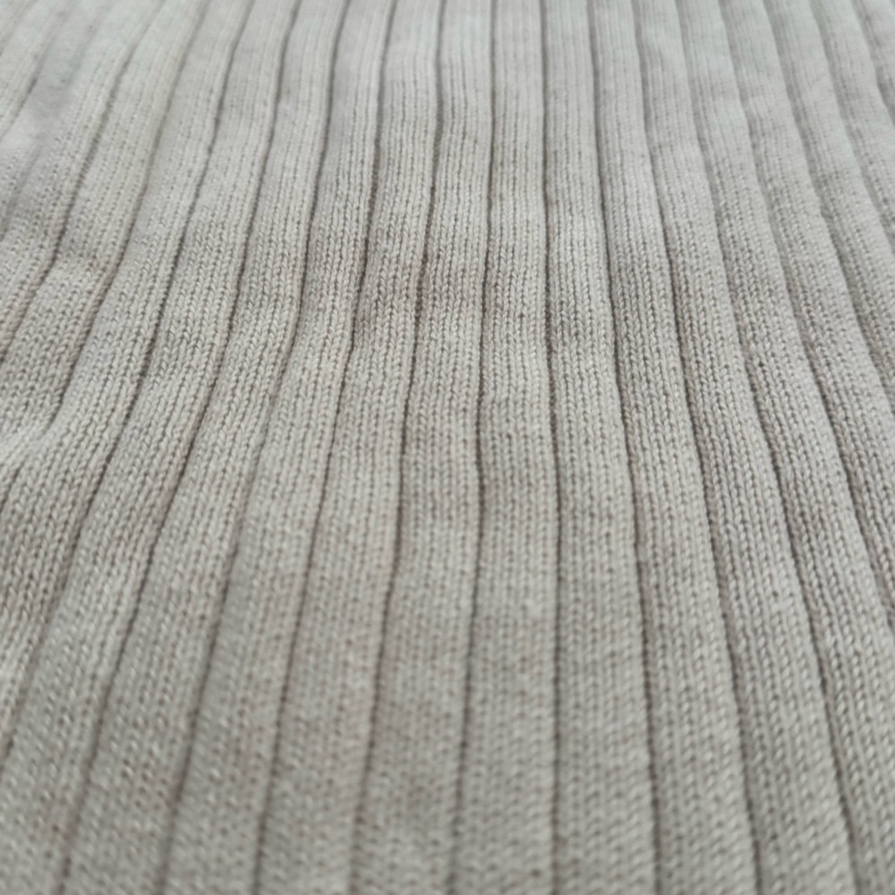 VINTAGE Y2K XG Boy's L Cotton Ribbed Quarter Zip Sweater Striped Sleeve 90’s - Picture 6 of 12